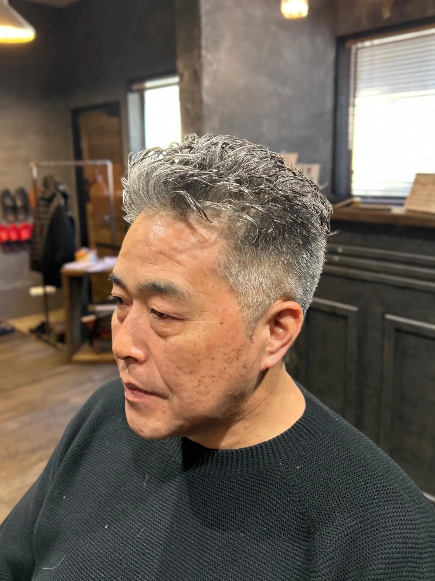 バックパーマショート